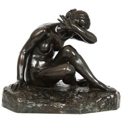 Sculpture française Art Nouveau en bronze ancien d'Émile Fernand-Dubois