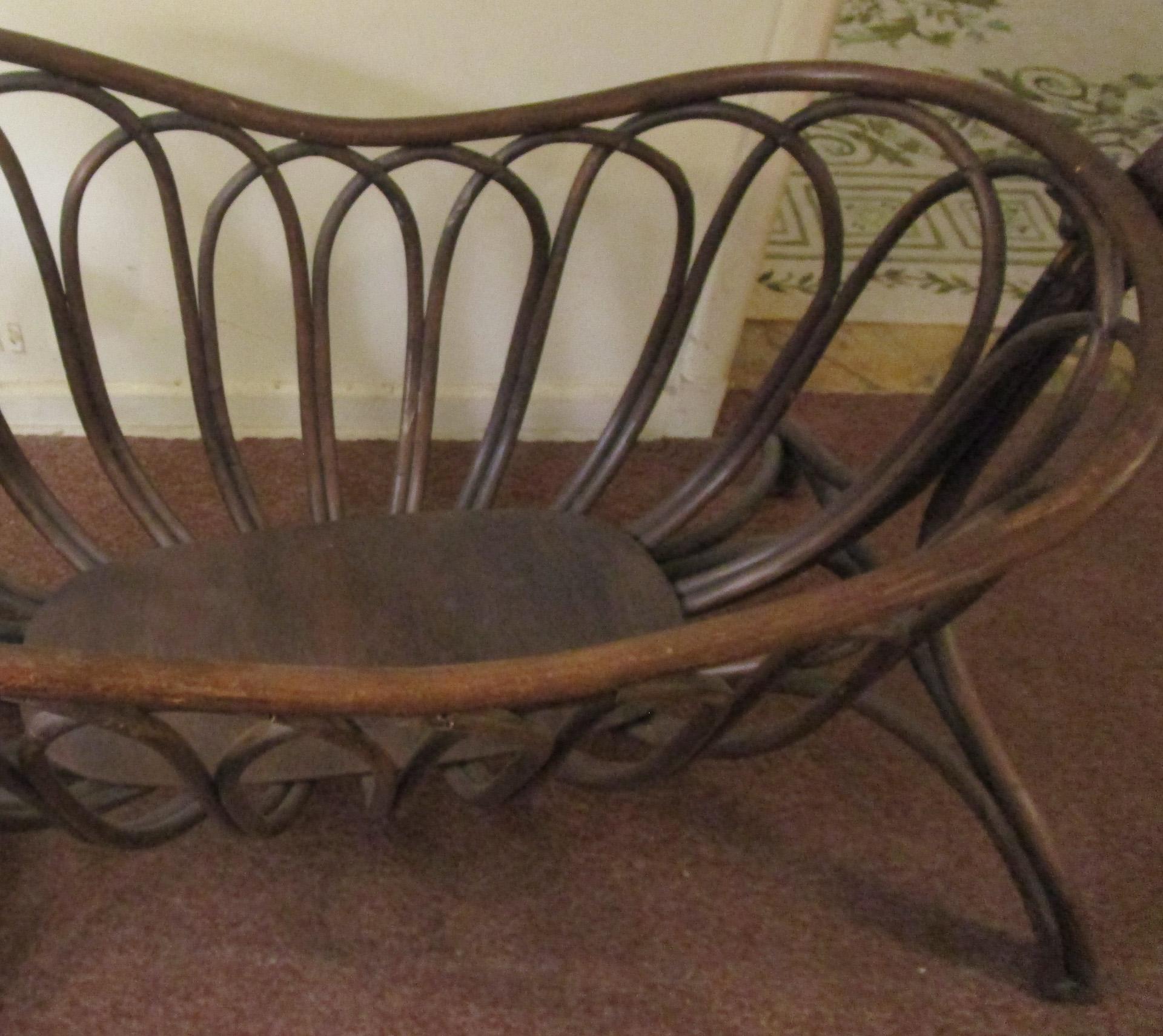 Late 19th Century Art Nouveau French Bentwood Cradle in the Thonet Style For Sale