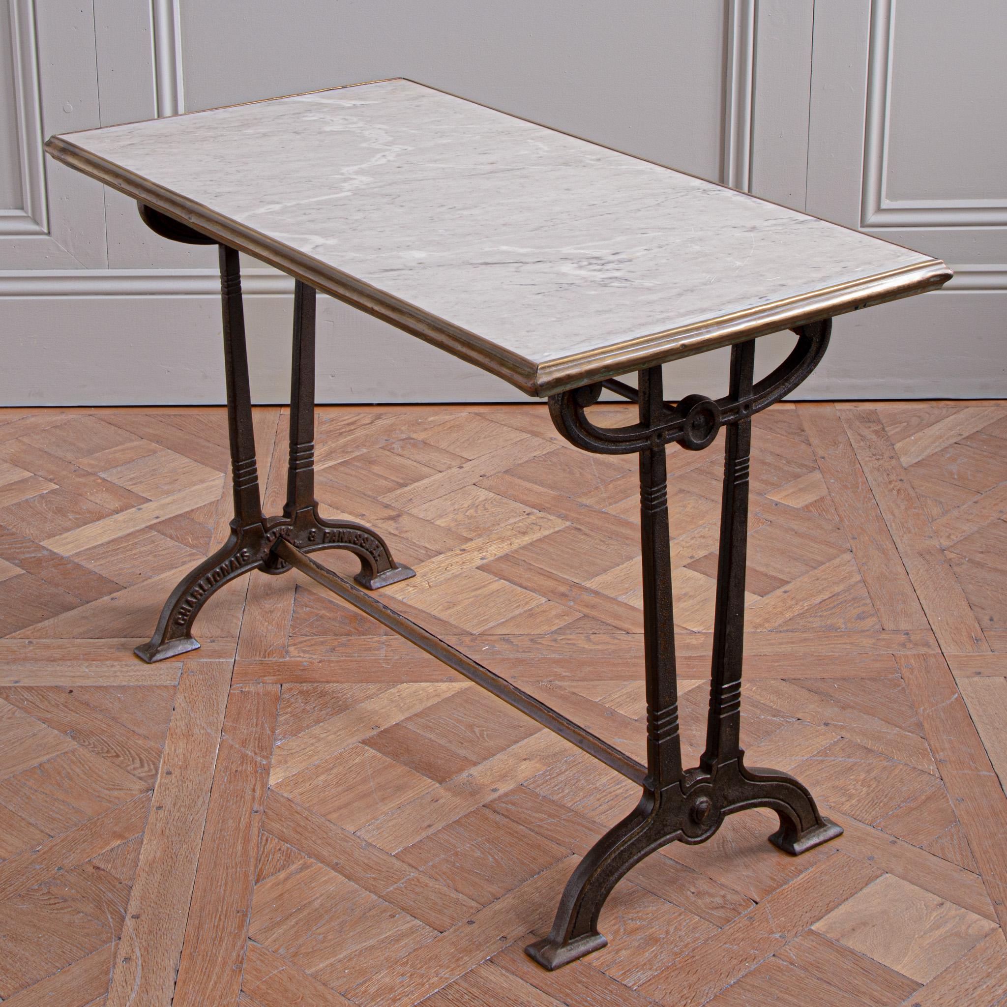 Art Nouveau Art nouveau French Bistro Table Circa 1900 by Charlionais & Panassier For Sale