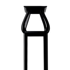 Art Nouveau Französisch Schwarzlack Kastanienholz Säule Pedestal, 20.