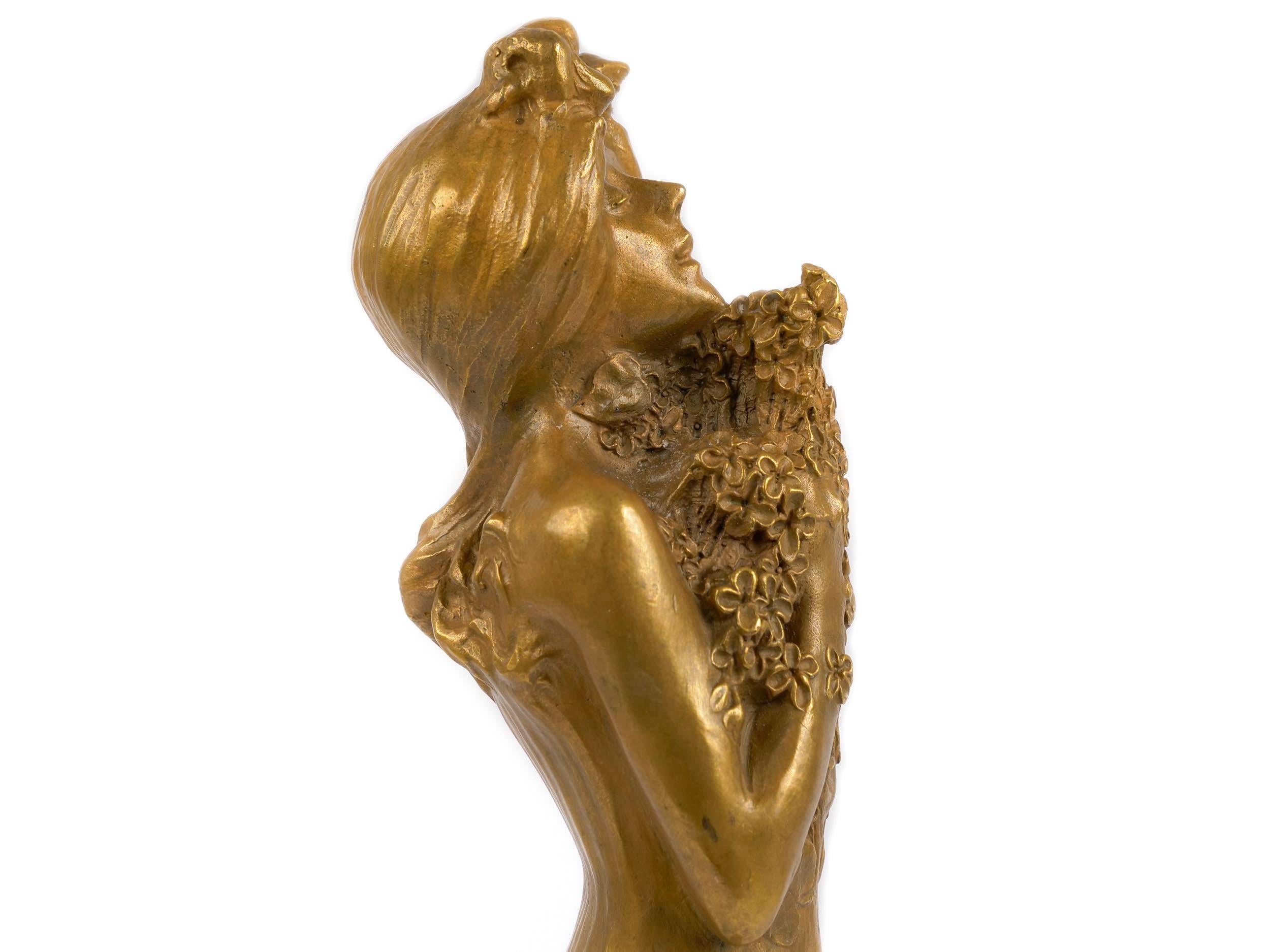 Art Nouveau French Bronze Sculpture 