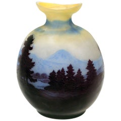 Art Nouveau French Cameo Glass by Emile Galle