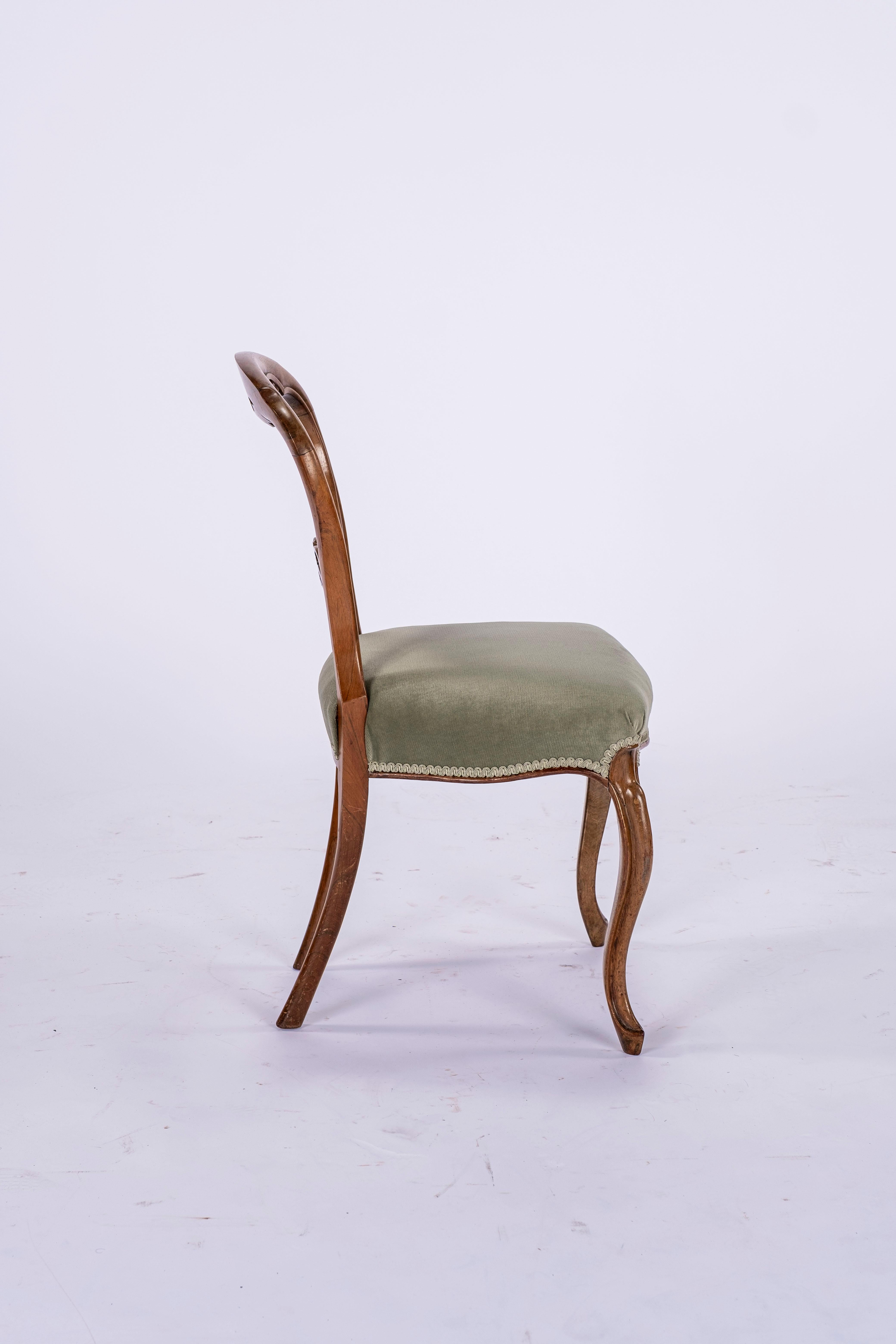 Fruitwood Art Nouveau French Chair For Sale