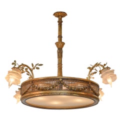 Antique Art Nouveau French Chandelier