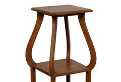 Jugendstil-Säule aus französischem Kastanienholz, 20. Jahrhundert