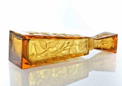 Vaso in vetro francese Art Nouveau di Lanier, anni '30