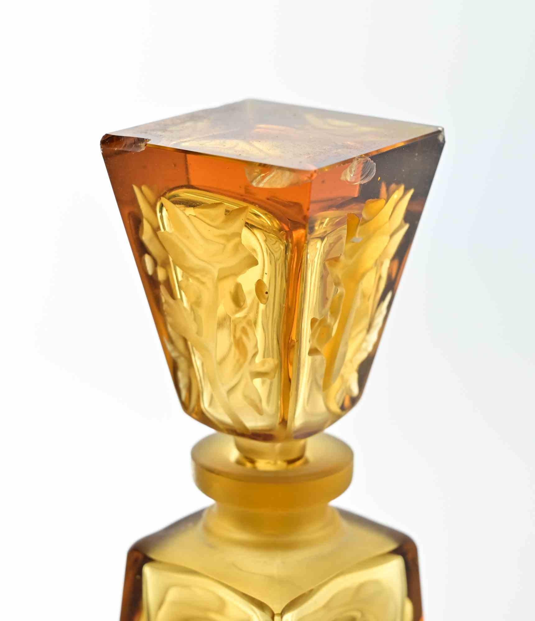 Art Nouveau French Glass Vase by Lanier, 1930s (Französisch) im Angebot