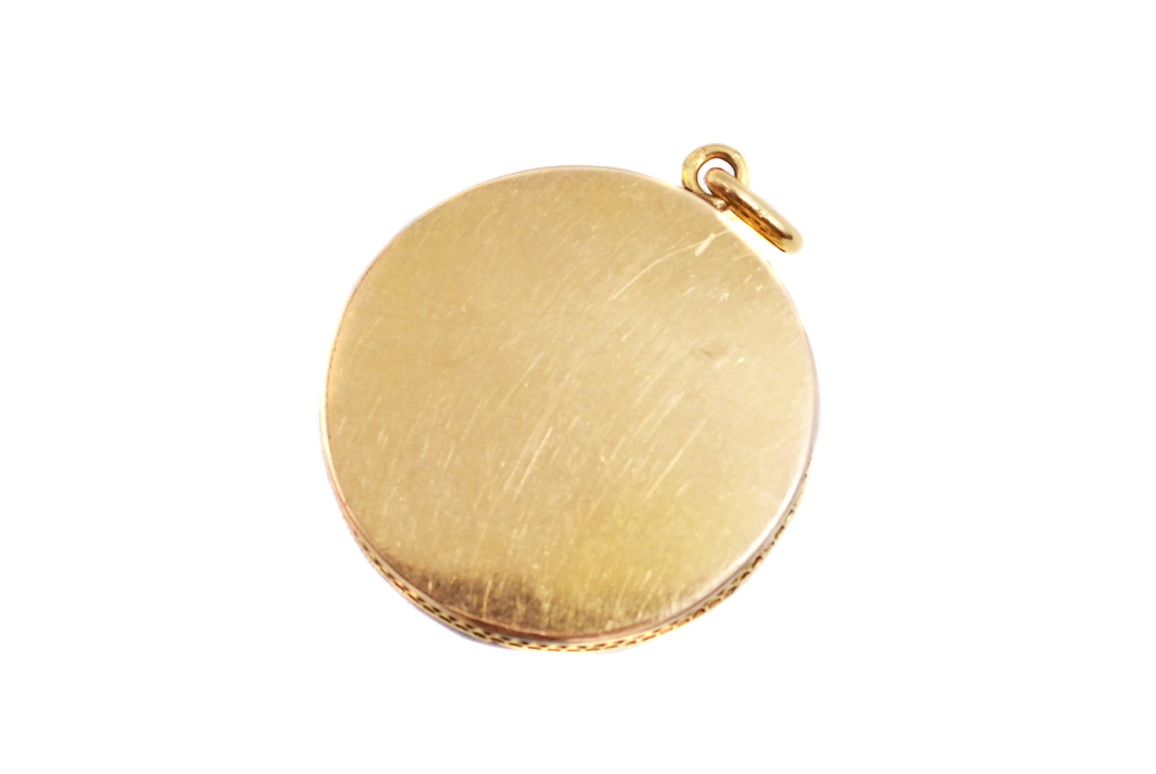 art nouveau medallion