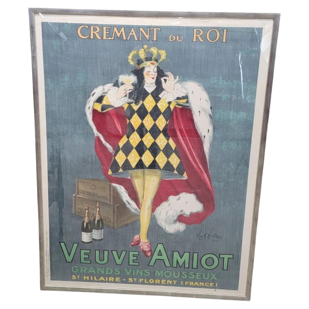 Poster litografico pubblicitario in stile Art Nouveau francese di Leonetto Cappiello, incorniciato