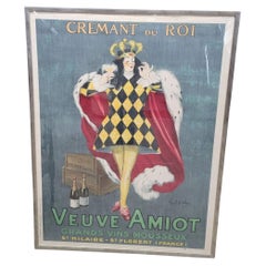 Antique Art Nouveau French Leonetto Cappiello Advertising Lithograph Poster, Framed