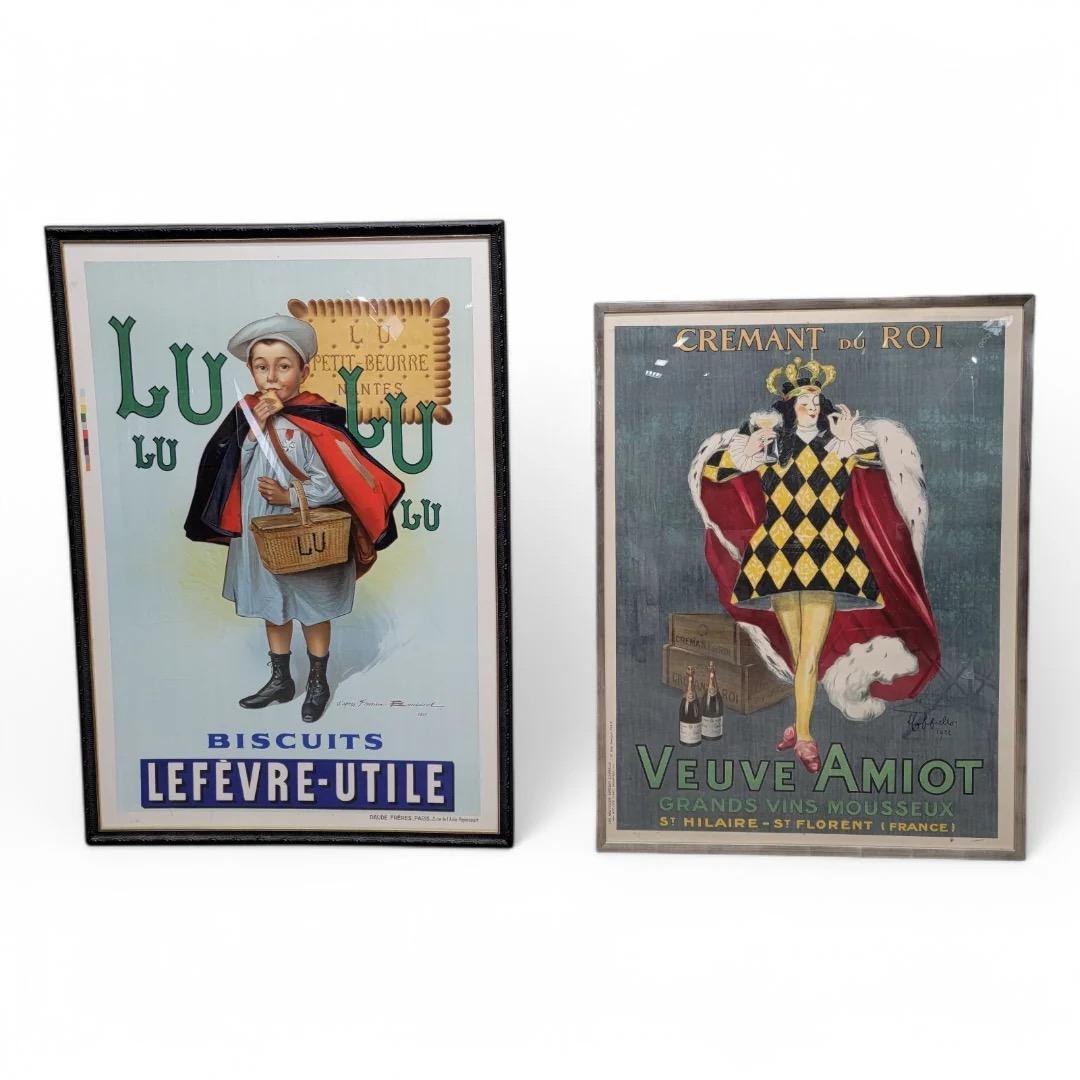 Französisches Jugendstil-Lithographieplakat im Jugendstil für „Lulu Biscuits Lefevre-Utile“ (Papier) im Angebot