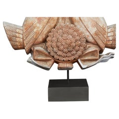 Colomba in terracotta patinata francese Art Nouveau su supporto personalizzato