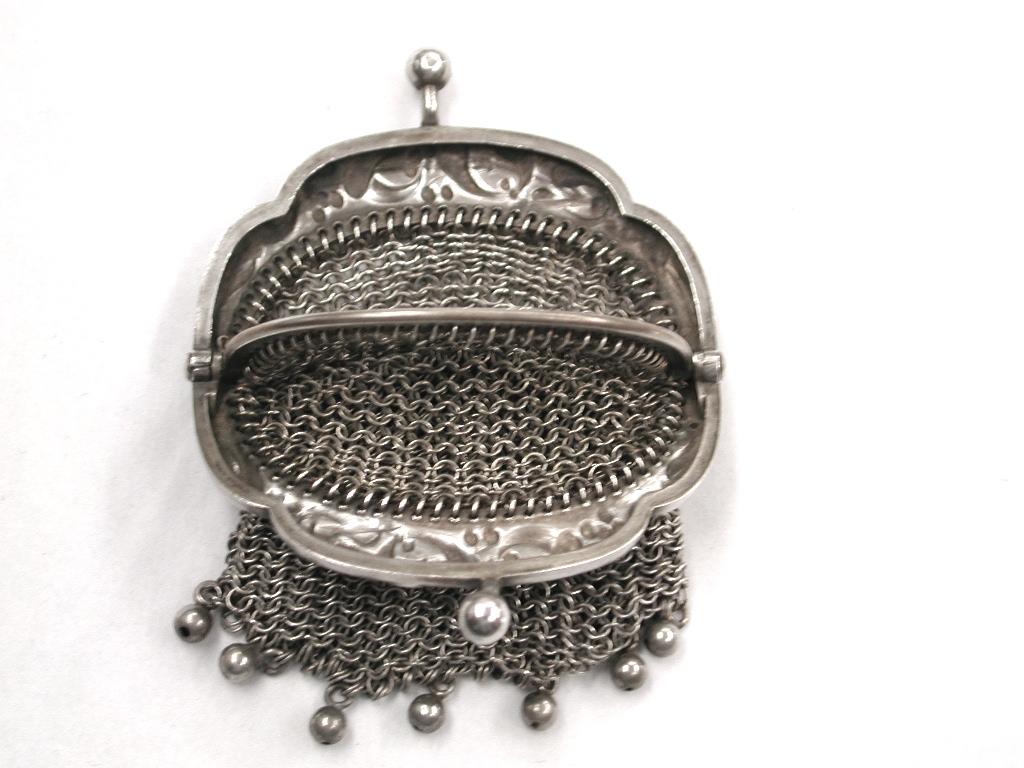 antique chainmail coin purse