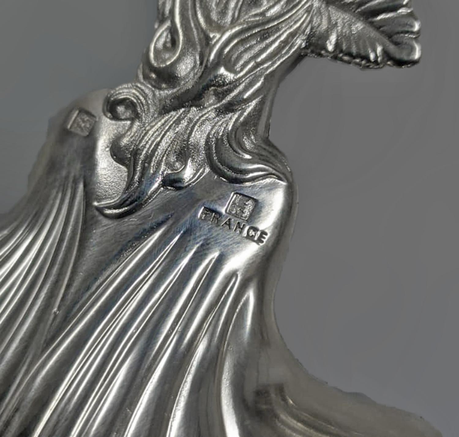 Cuchara de fresa Paiva de Christofle de plata francesa Art Nouveau para probar el vino en venta 3