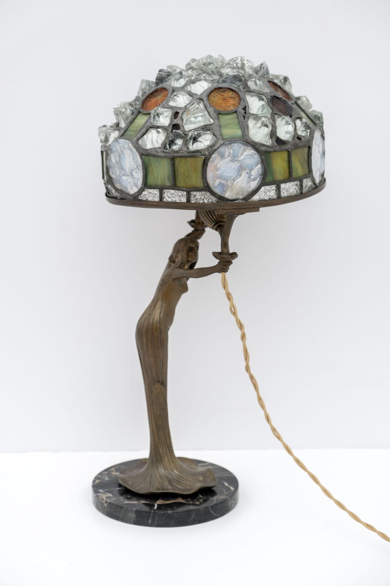 Art Nouveau French Table Lamp 
