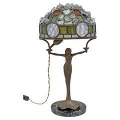 Art Nouveau French Table Lamp "Tiffany Style", 1930s