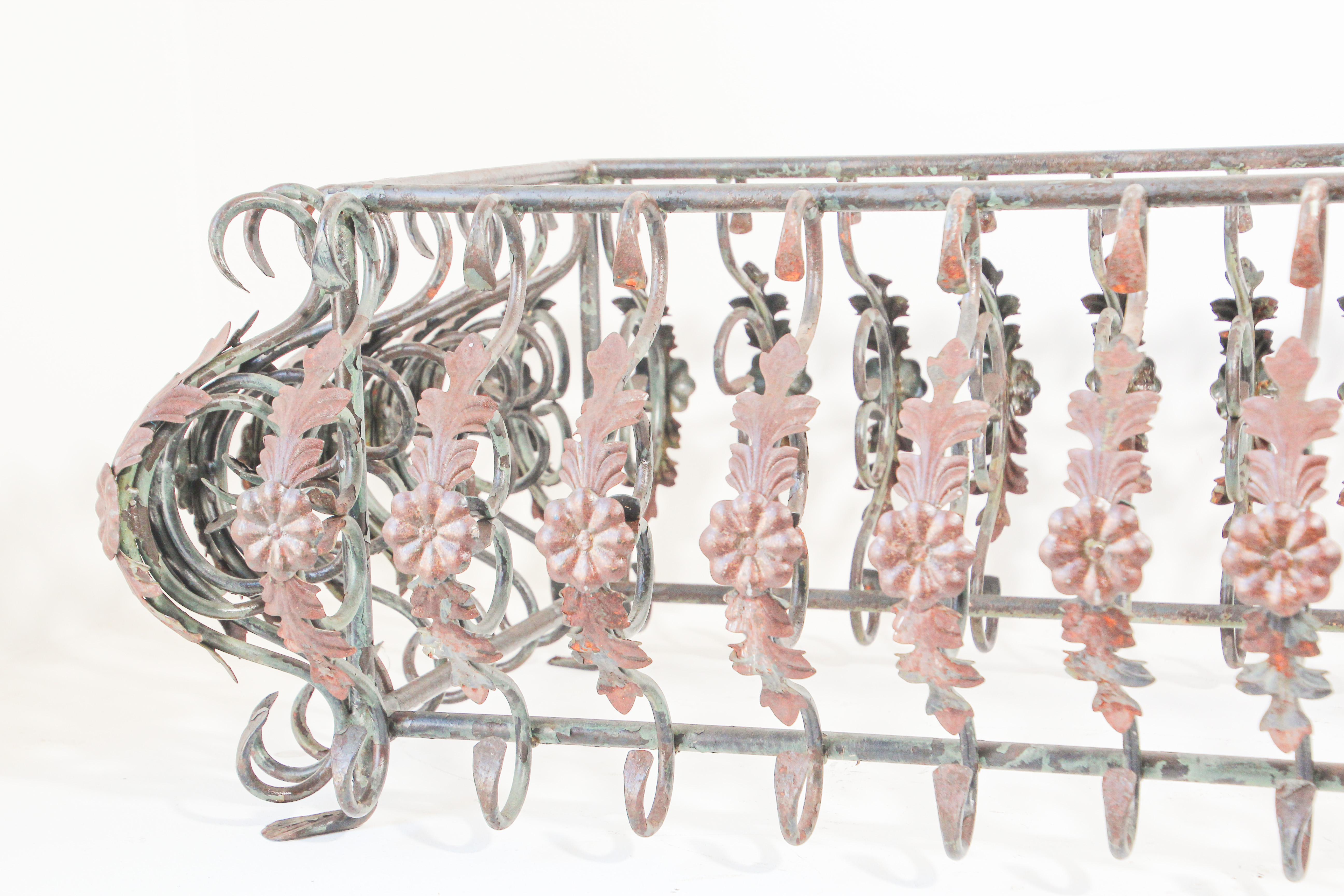 Art Nouveau French Wrought Iron Coffee Table Base 1