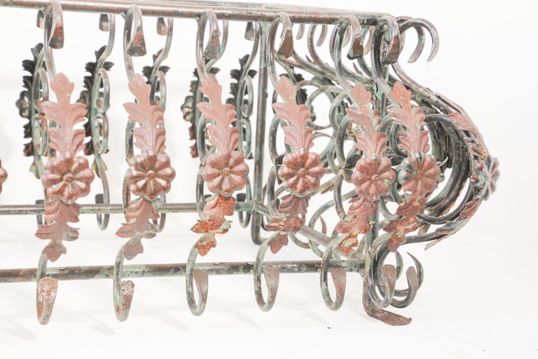 Art Nouveau French Wrought Iron Coffee Table Base For Sale 3