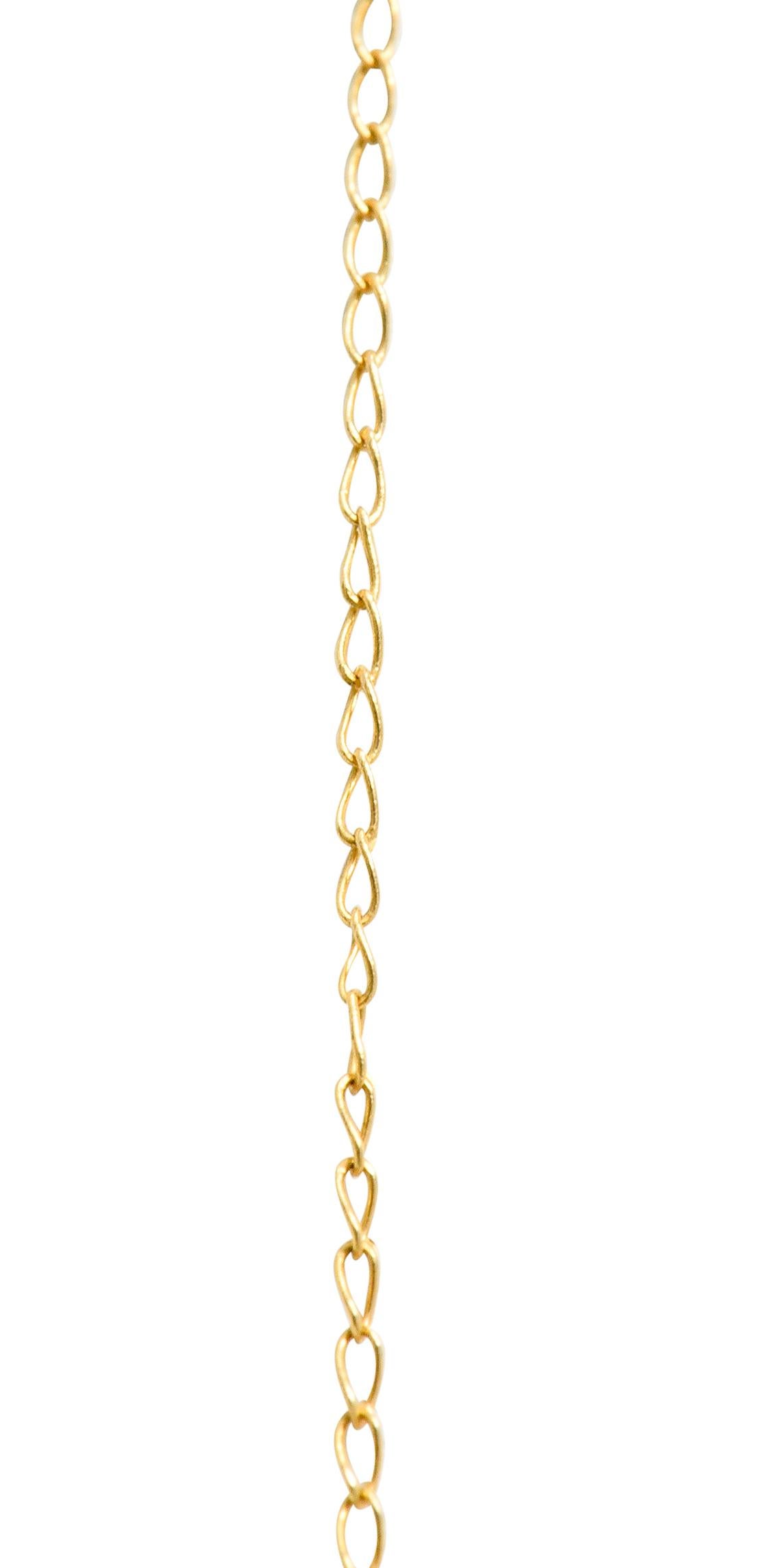 Art Nouveau Freshwater Pearl Fantasy Cut Amethyst 14 Karat Gold Pendant Necklace 1