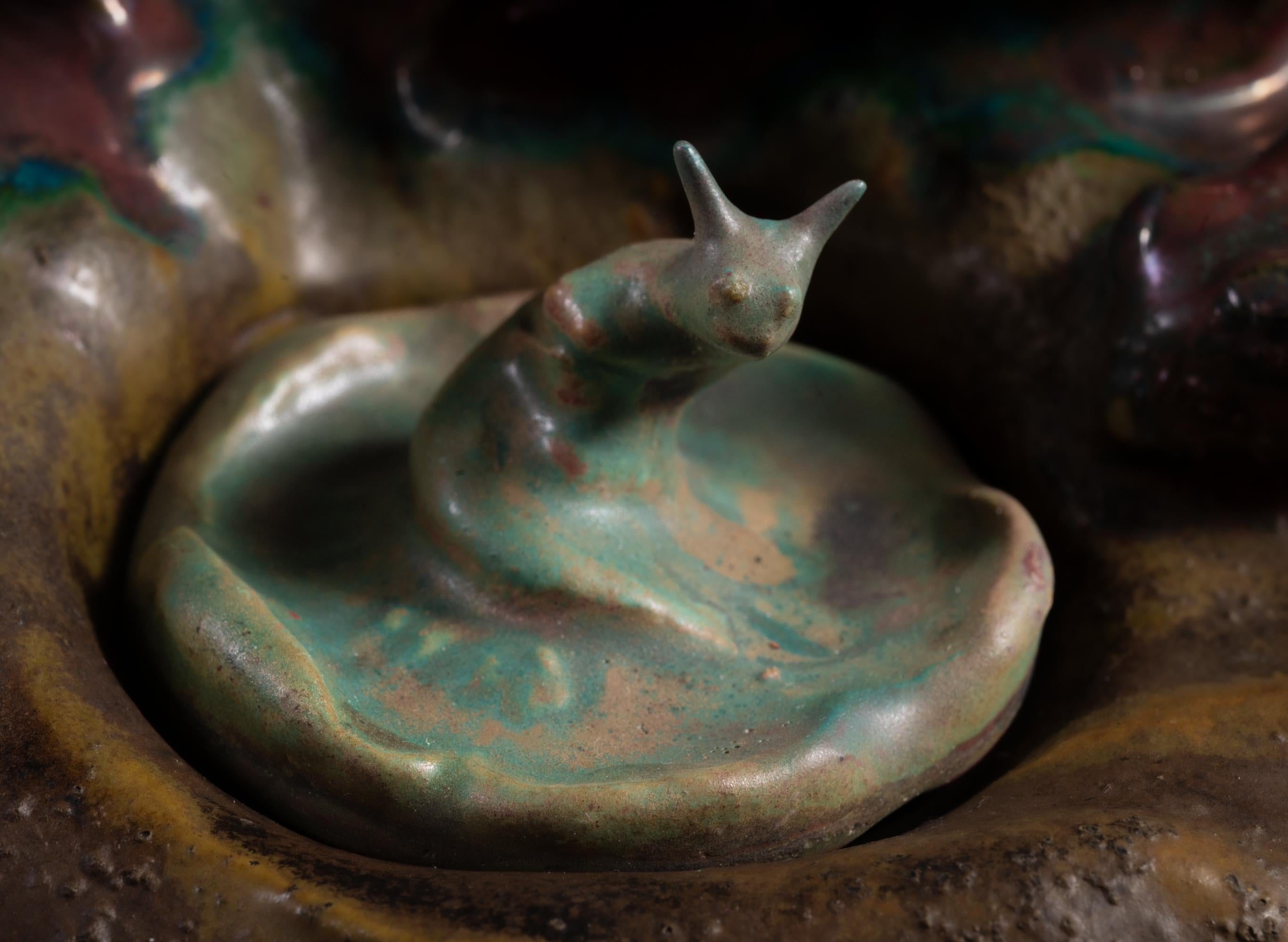 Art Nouveau Frog Inkwell by Émile Müller For Sale 6