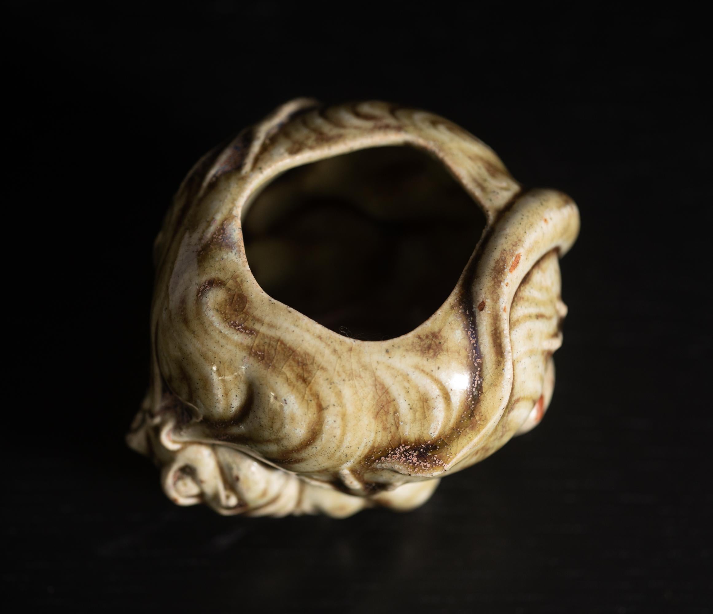 Vase à couvercle grenouille Art Nouveau de Christen Thompson pour Royal Copenhagen en vente 3