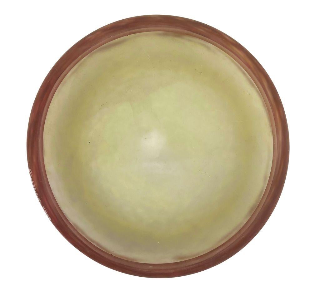 Frutero Art Nouveau Firmado Muller Fres Luneville Francia, 1900s en venta 4