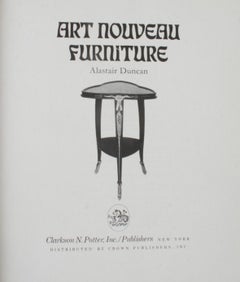 Art Nouveau Furniture by Alastair Duncan, Stated First Edition
