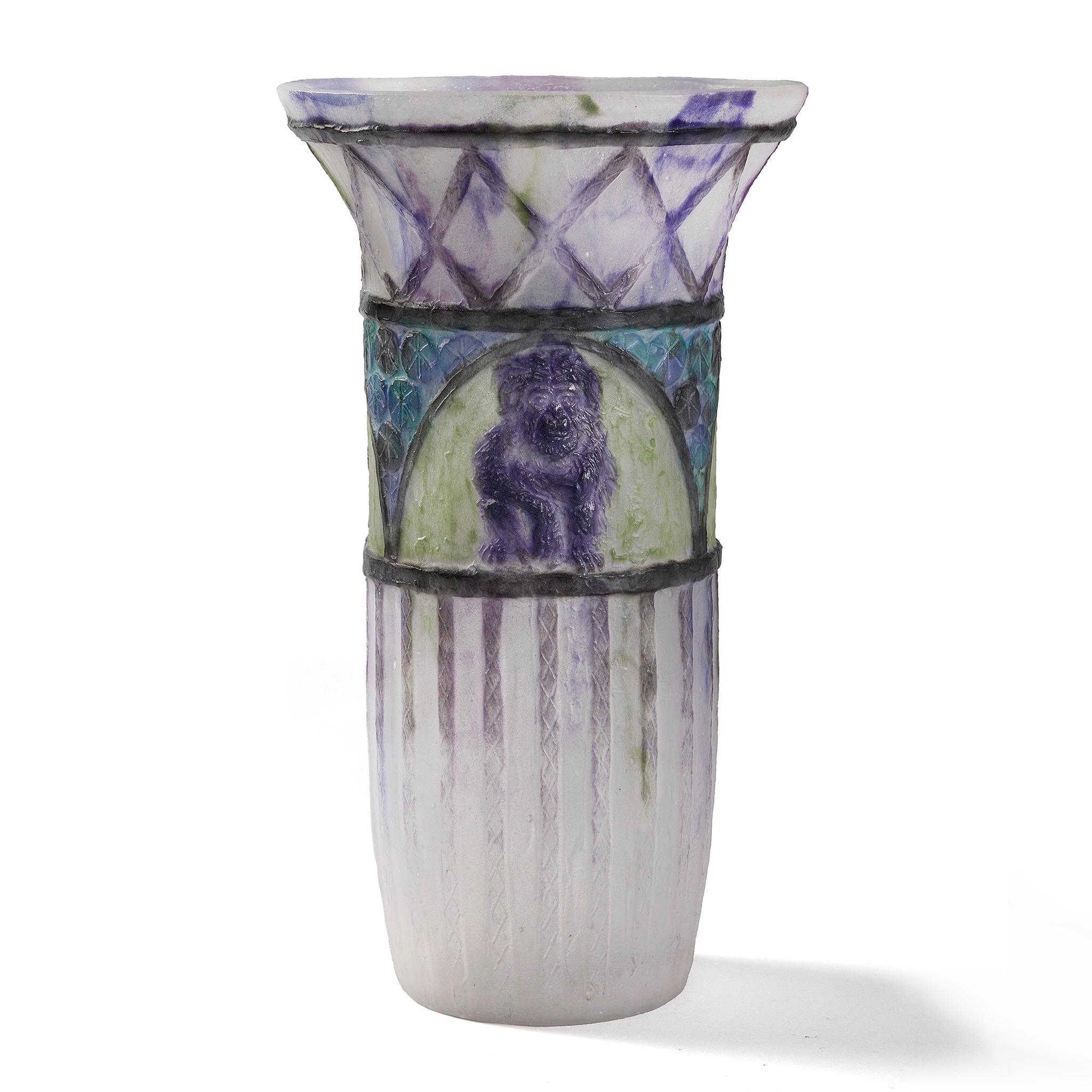 Vetro Vaso Art Nouveau Gabriel Argy-Rousseau 