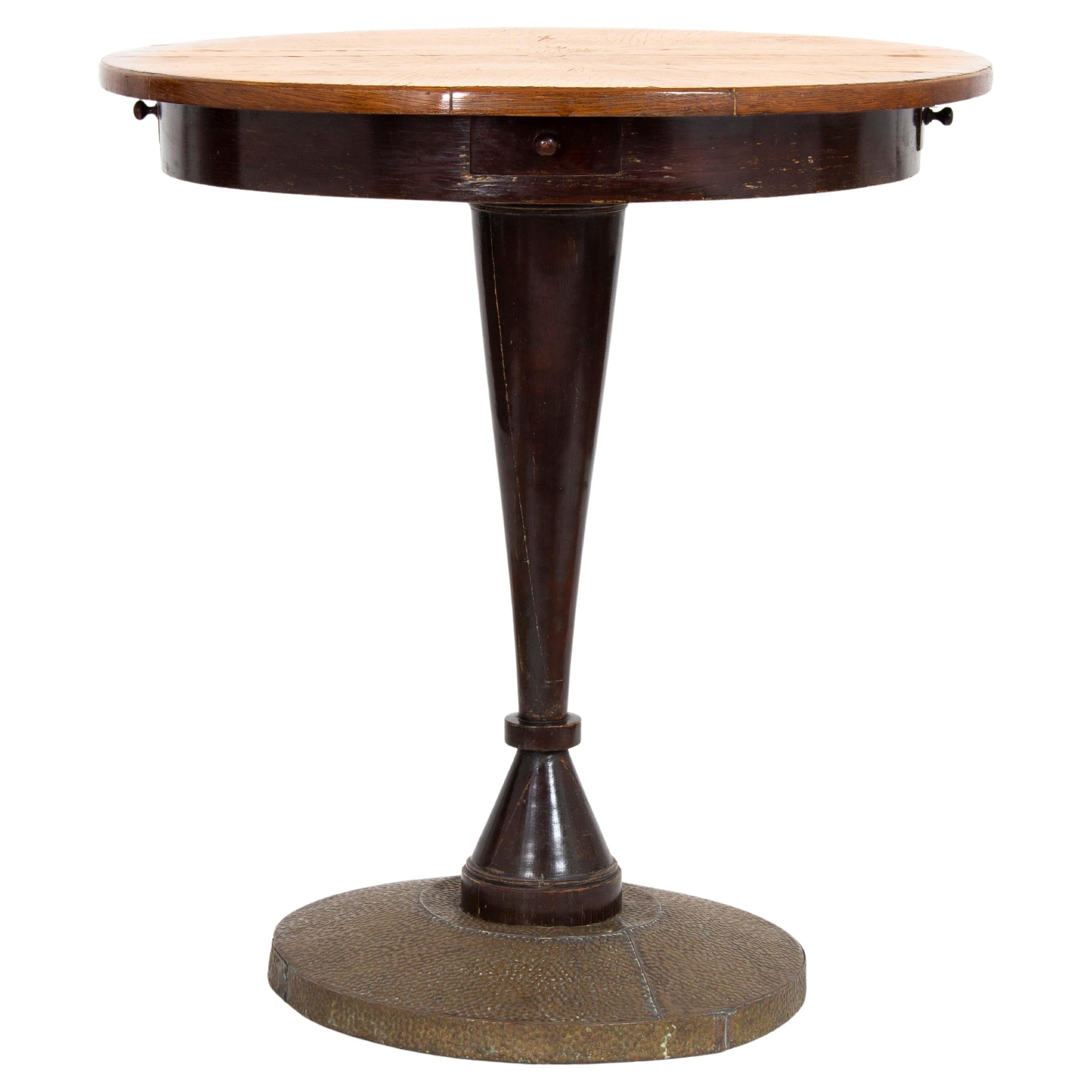 Table de jeu Art Nouveau, vers 1910