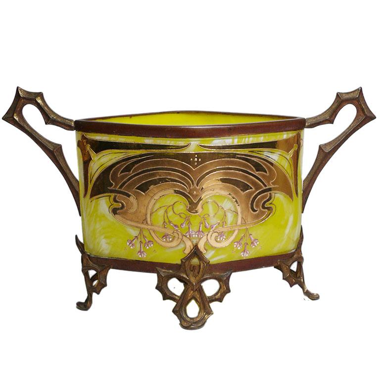 Bronze Art Nouveau Garniture For Sale