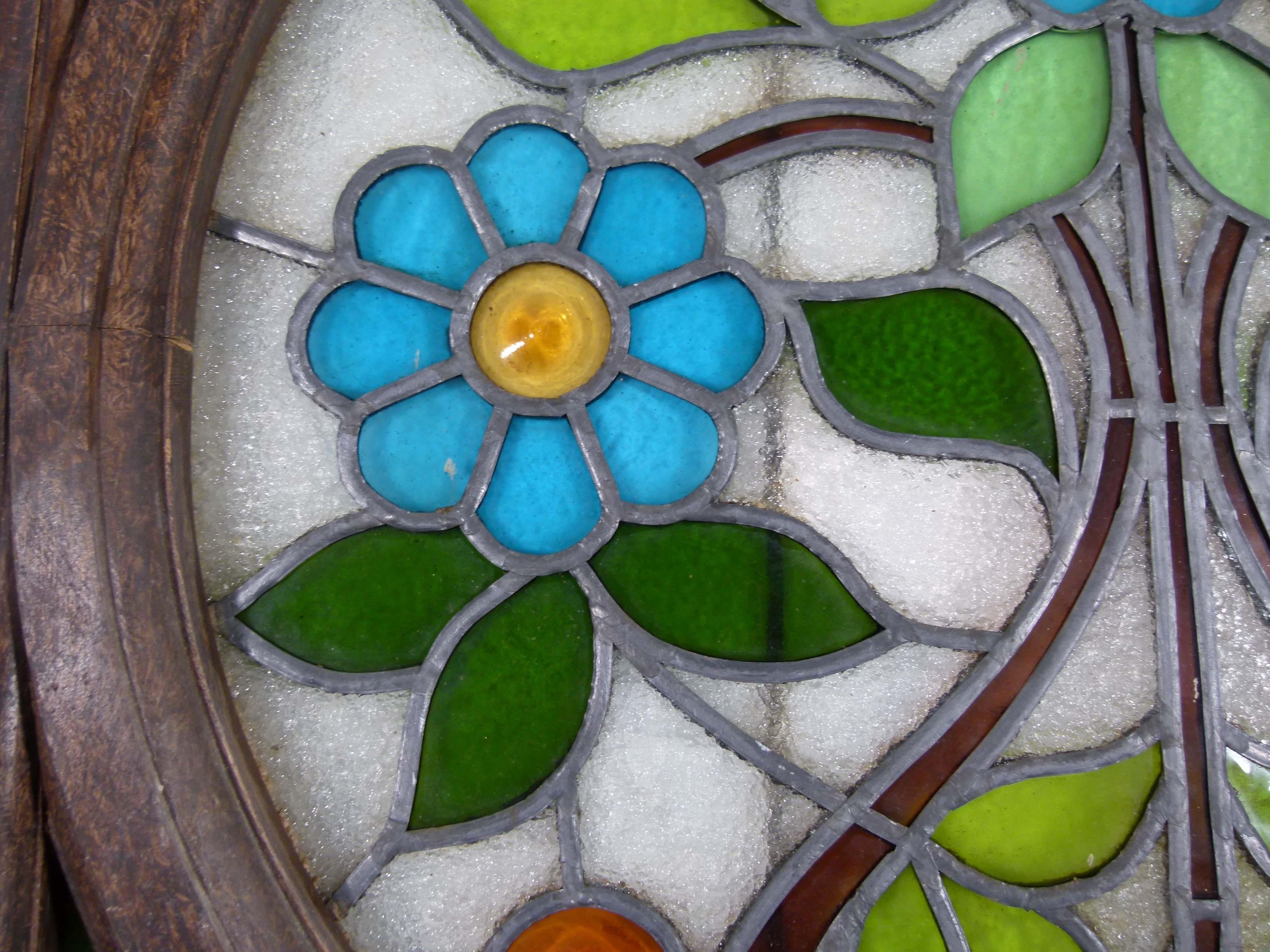 Spanish Art Nouveau Gaudi Style Catalonia Stained Glass