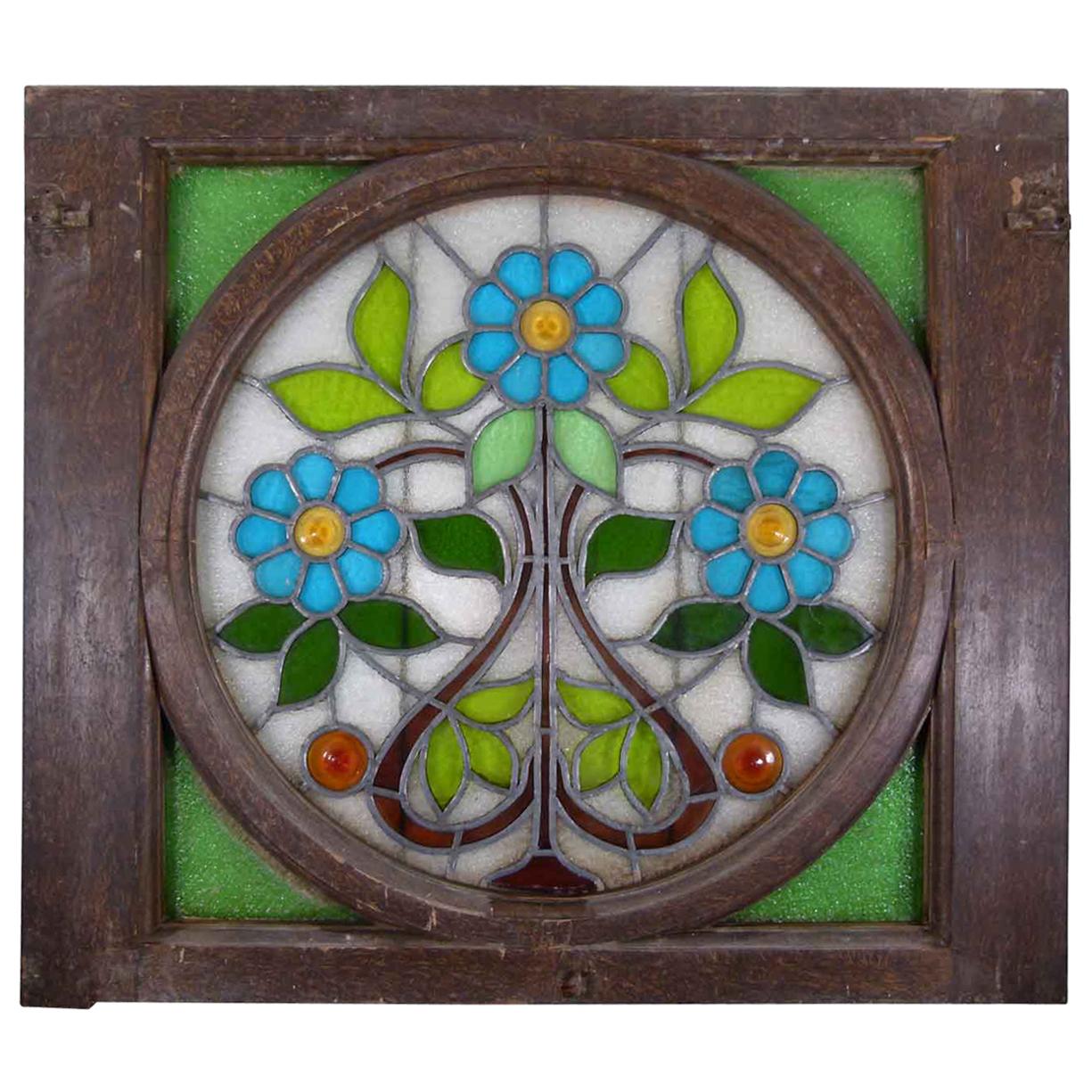 Art Nouveau Gaudi Style Catalonia Stained Glass
