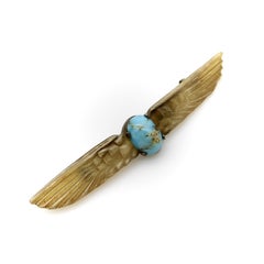 Art Nouveau Georges Pierre Egyptian Revival Scarab Brooch