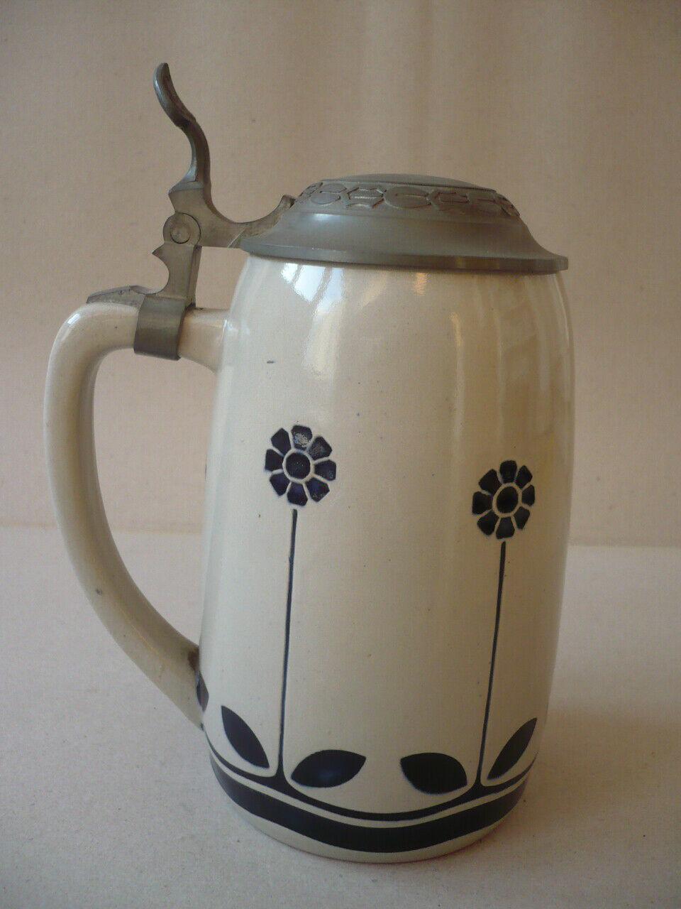 Art Nouveau German Beer Stein by Peter Behrens In Good Condition For Sale In Vienna, AT