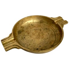 Antique Art Nouveau German Brass Ashtray