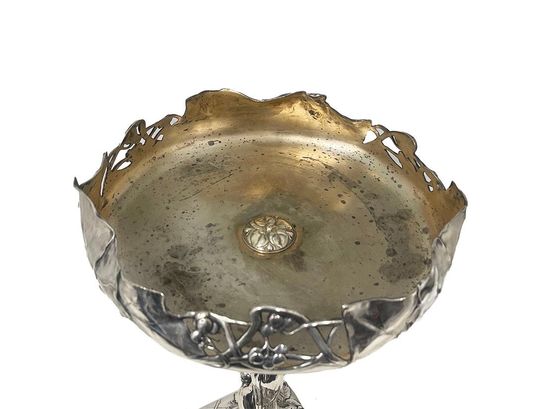 Centro de mesa Art Nouveau alemán de WMF, firmado, ca 1900 2