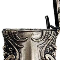 Art Nouveau German Silver Match Safe/Vesta Case
