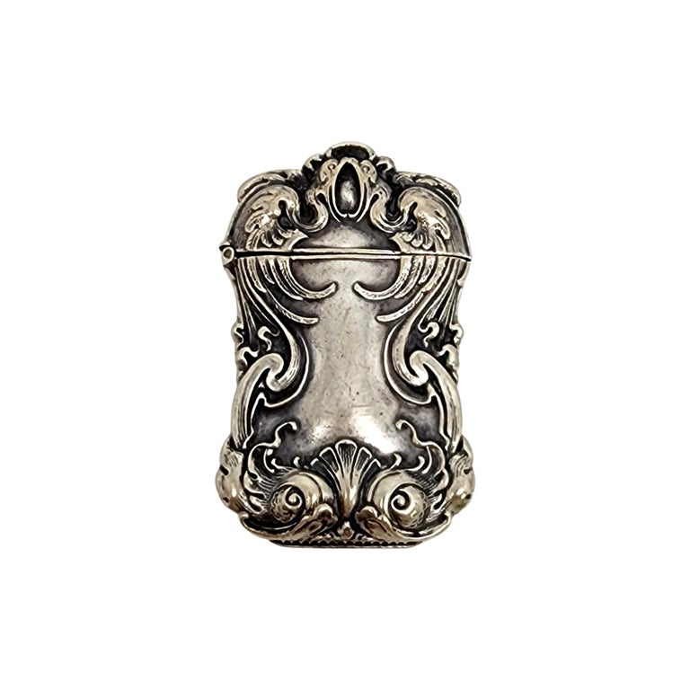 Art Nouveau German Silver Match Safe/Vesta Case For Sale at 1stDibs