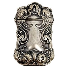 Vintage Art Nouveau German Silver Match Safe/Vesta Case