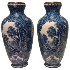 Vasi in ceramica Art Nouveau tedeschi di Villeroy & Boch