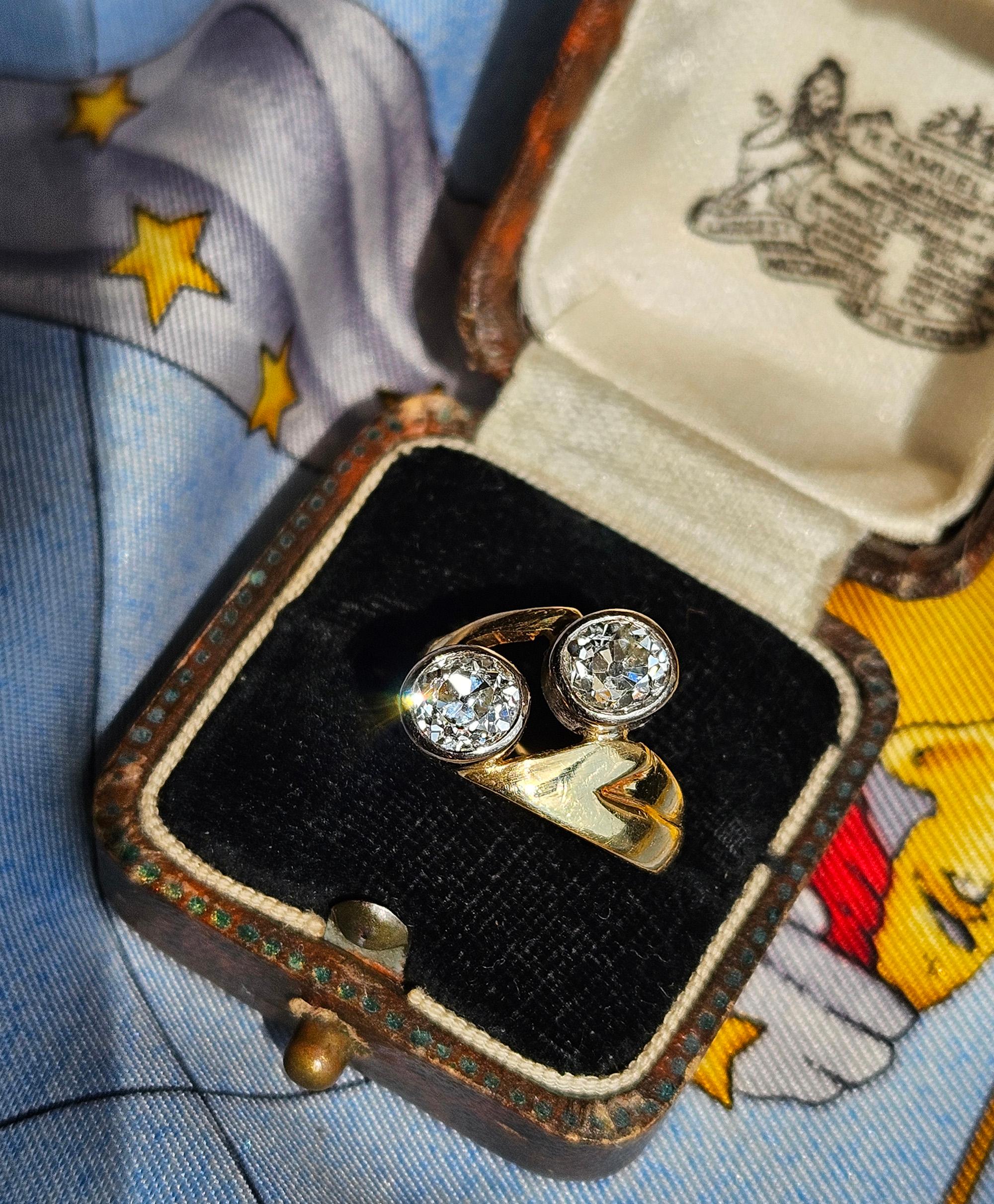 Art nouveau Bague en or 18K 
