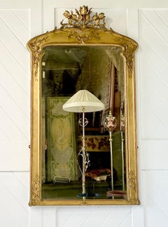 Art Nouveau Gilded Gesso Framed Mirror