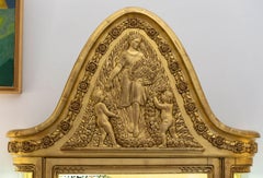 Jugendstil, Vitrine aus Giltwood mit Beleuchtung von Emile Bernaux, um 1910.