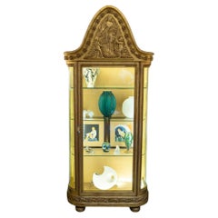 Art Nouveau, Giltwood Illuminated Display Cabinet by Emile Bernaux, circa 1910.