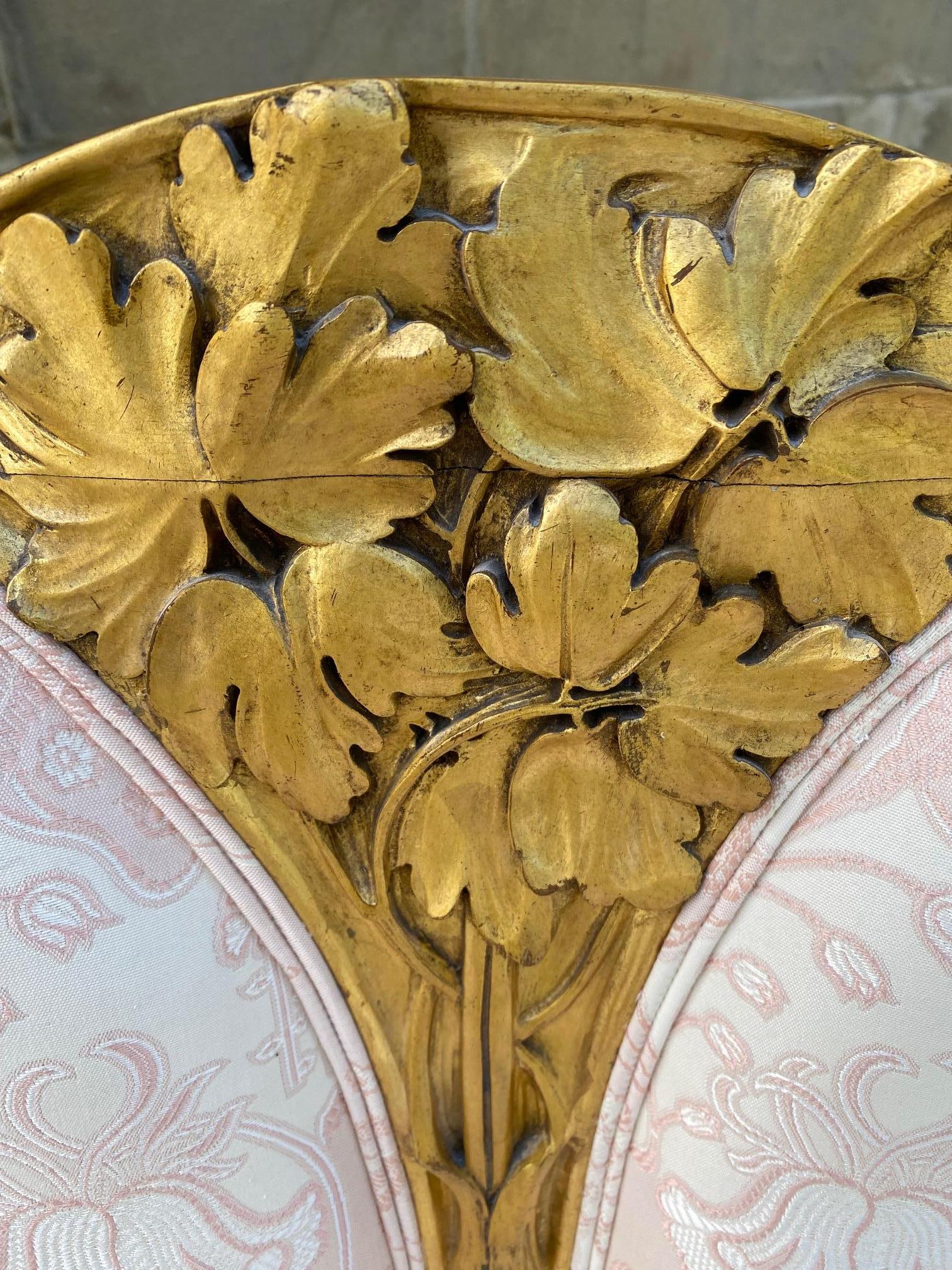 Divano in legno dorato Art Nouveau di Louis Majorelle in vendita 12