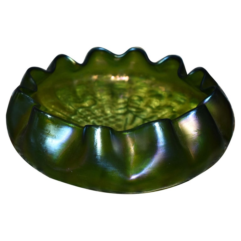 Art Nouveau Glass Bowl For Sale at 1stDibs