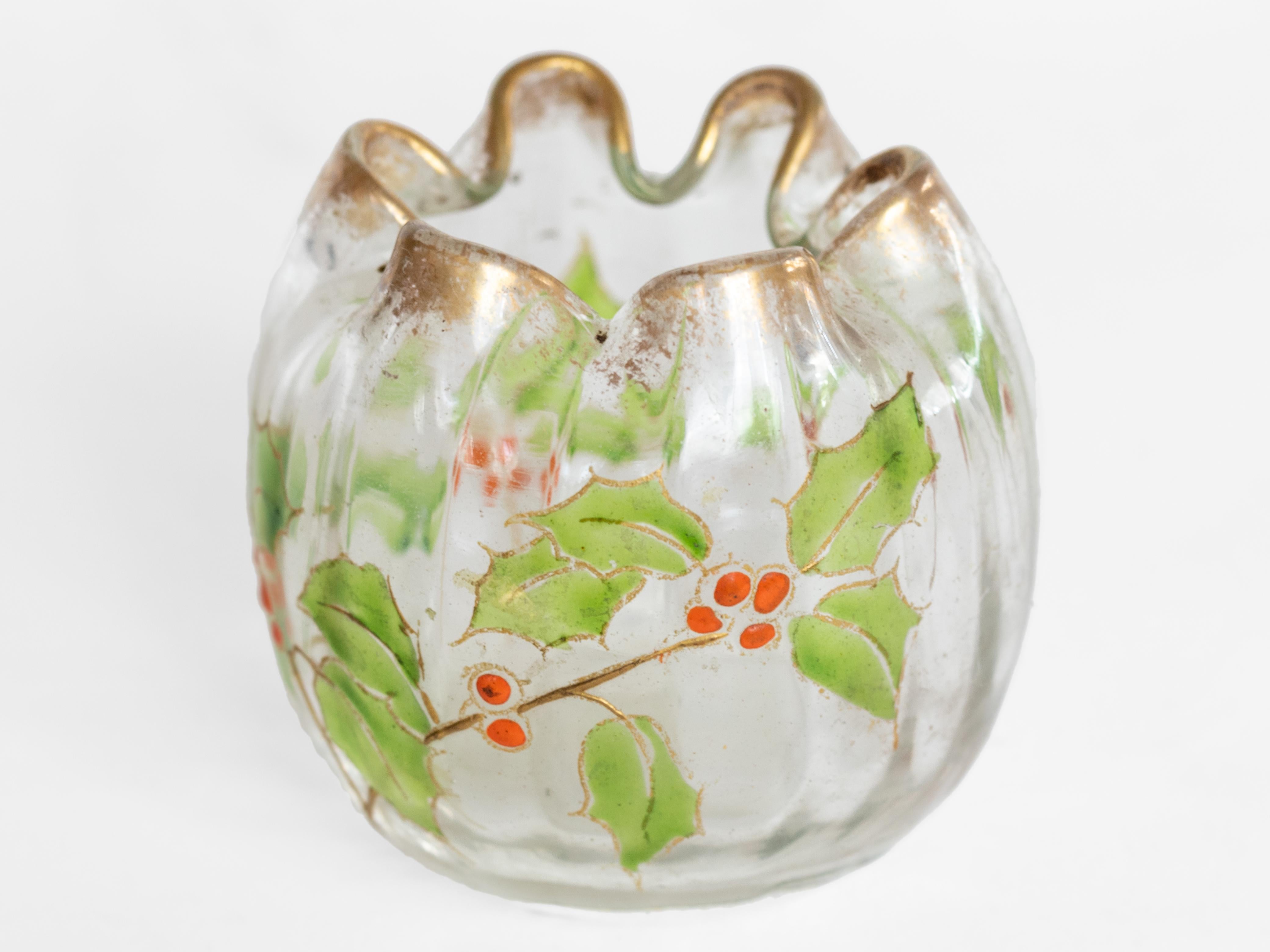 XX secolo Vaso a lampadina in vetro Art Nouveau, Legras in vendita
