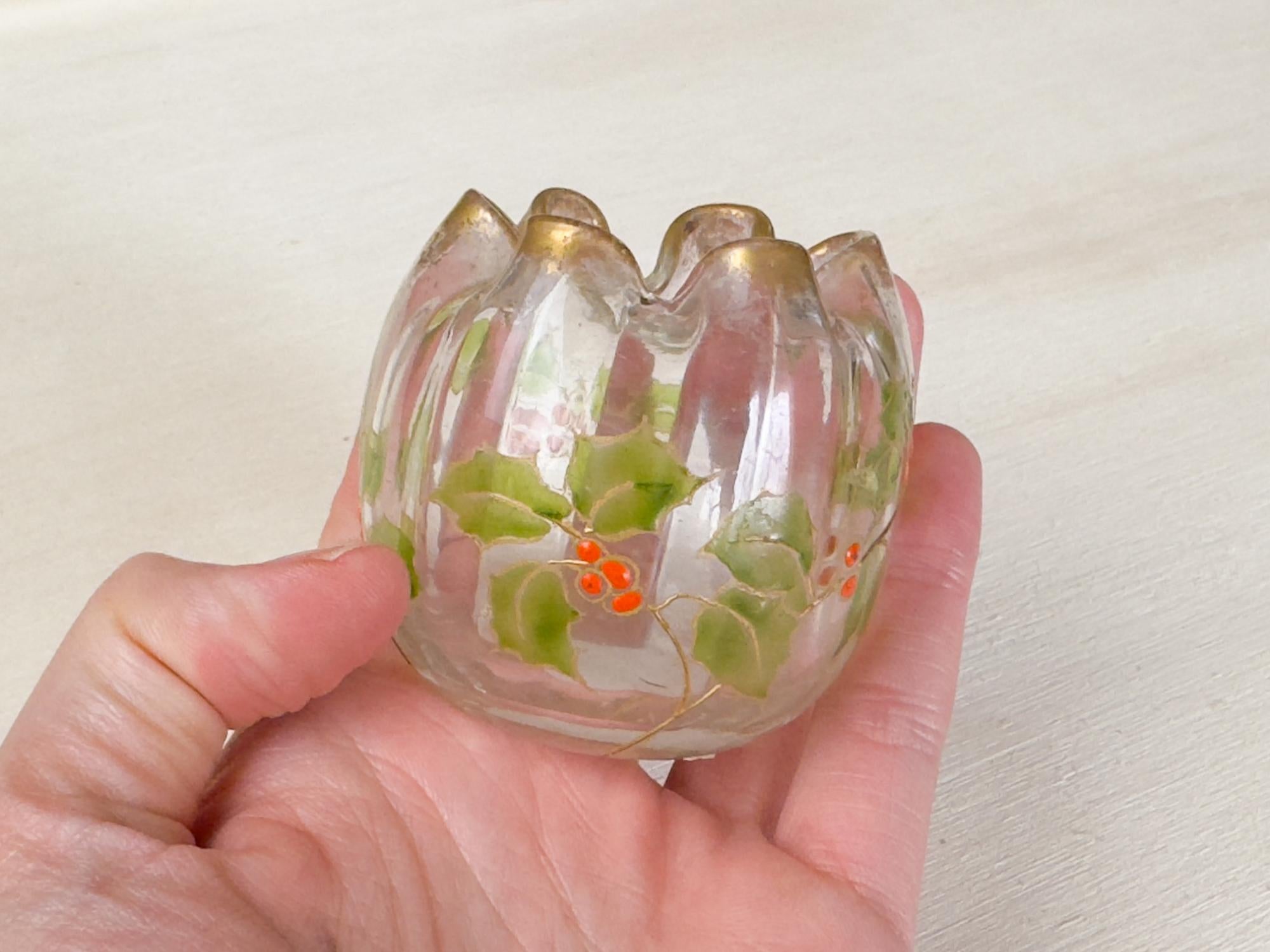 Vetro Vaso a lampadina in vetro Art Nouveau, Legras in vendita
