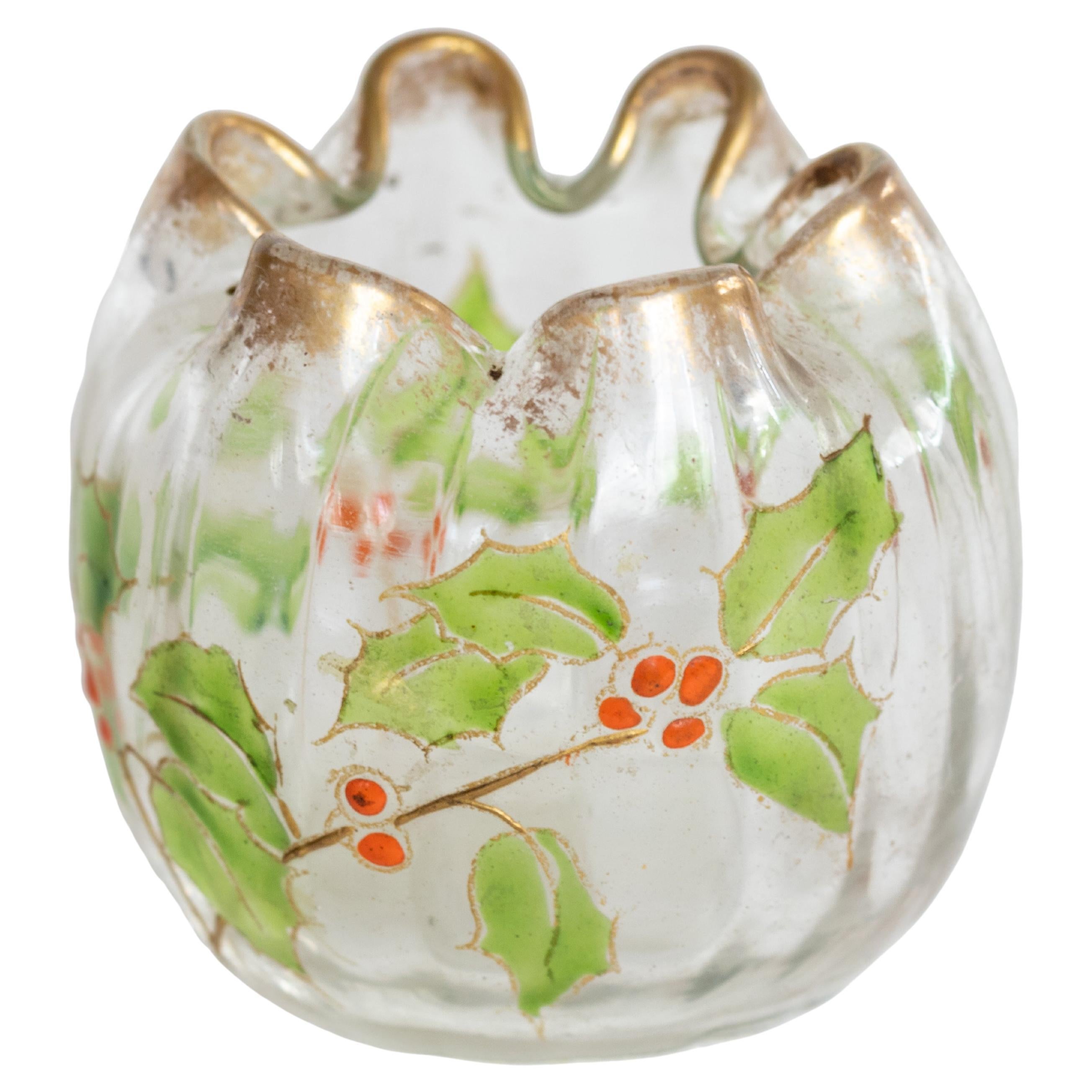 Vaso a lampadina in vetro Art Nouveau, Legras in vendita