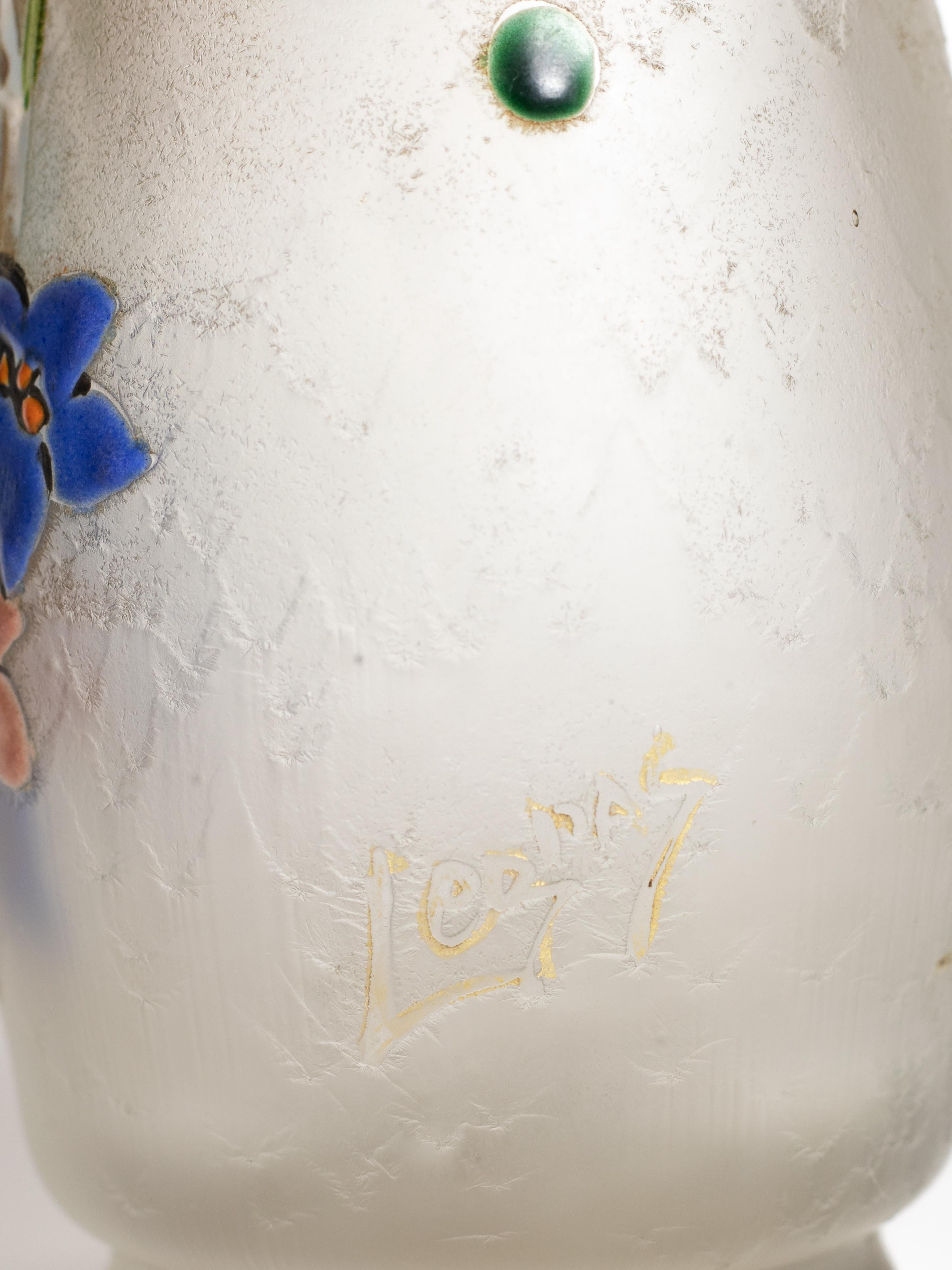 Vase en verre Art nouveau de Legras, 20ème siècle en vente 4